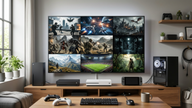 Collage of upcoming video game releases launching in August 2026 on PS5, Xbox, and PC