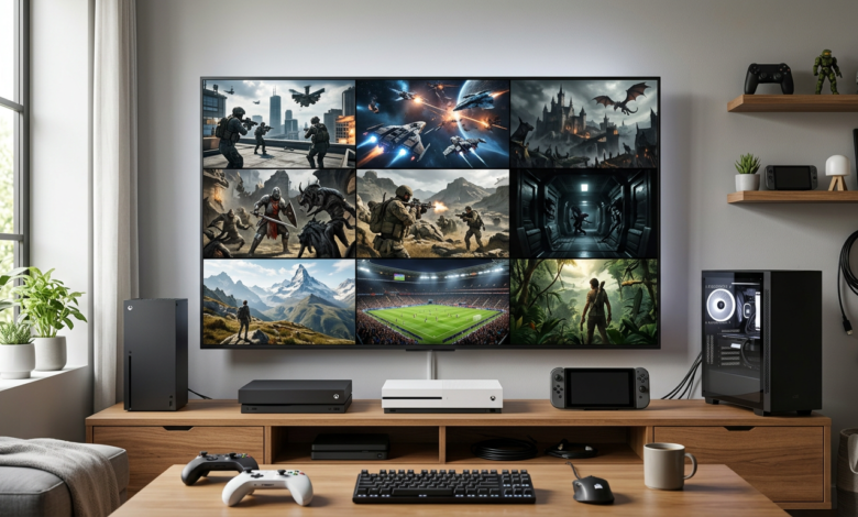 Collage of upcoming video game releases launching in August 2026 on PS5, Xbox, and PC